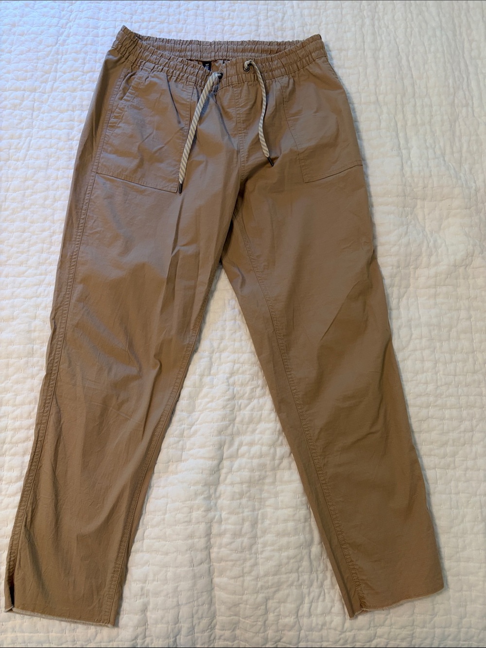 Vuori vintage ripstop pants women’s large hiking pants tan
